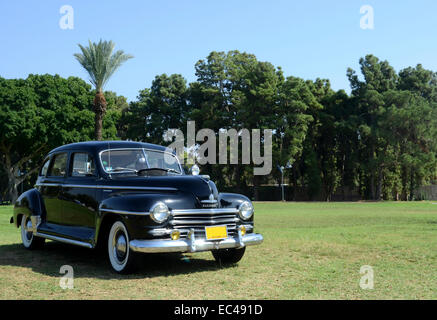 klassische 40 schwarzen Plymouth Stockfoto