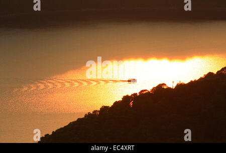 Kroatien, verklagt-Dalmatien, Insel Mljet, Veliko Jezero Stockfoto