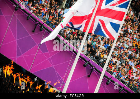 Der Geist der London 2012 Olympische Flamme Stockfoto