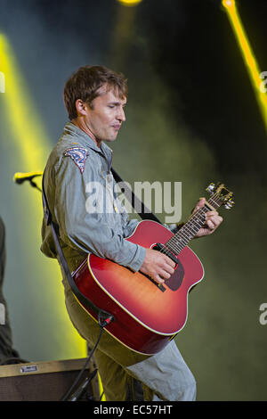 James Blunt bei Pori Jazz 2014 Stockfoto