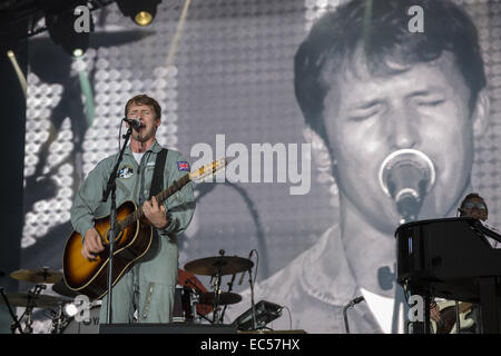 James Blunt bei Pori Jazz 2014 Stockfoto