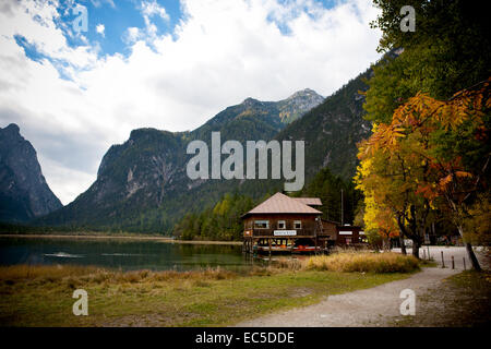 Lago di Dobiacco, Toblacher See InDolomite Alpen, Italien, Europa Stockfoto