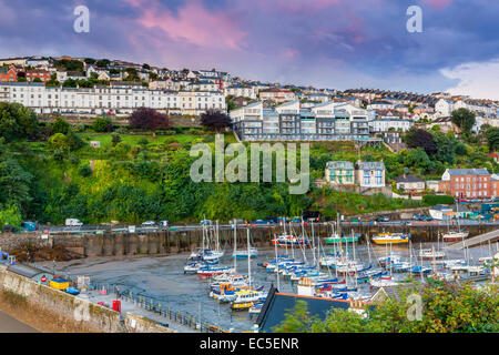 Blick über Hafen, Ilfracombe, North Devon, England, Vereinigtes Königreich, Europa. Stockfoto