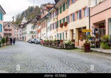 Saint-Ursanne, Canton du Jura, Schweiz, Europa. Stockfoto