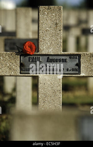 Verdun, Douaumont, größten französischen Soldatenfriedhof aus dem ersten Weltkrieg Stockfoto