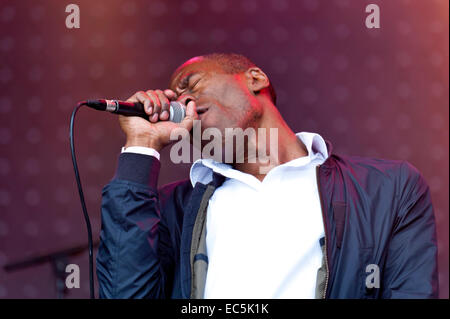 Mike und die Mechanik live auf der Kieler Woche 2014, 24.Juni Andrew Roachford Gesang Stockfoto