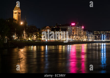 Weihnachtsstimmung in Norrköping, Schweden Stockfoto