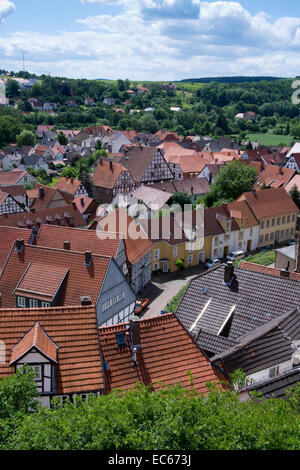 Stadtbild Ansicht Warburg, Kreis Höxter, Nord Rhein Westfalen, Deutschland, Europa Stockfoto