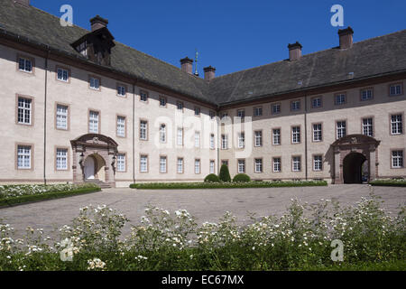 Abtei Corvey, Höxter, Weserbergland, Nordrhein-Westfalen, Deutschland, Europa Stockfoto