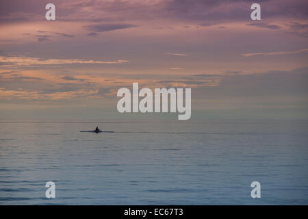 Abendstimmung, Izola, Adria-Küste, Halbinsel Istrien, Slowenien, Europa, Stockfoto