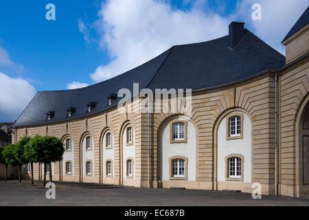 Ehemalige Benediktinerabtei Sankt Willibrord, Echternach, Distrikt Grevenmacher, Kanton Echternach, Luxemburg, Europa Stockfoto