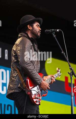 GARY CLARK JR. Preforms auf der Hauptbühne auf dem MONTEREY JAZZ FESTIVAL Stockfoto