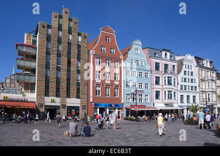 Kroepeliner Strasse, Fußgänger-Bereich, Hanse Stadt Rostock, Ostsee, Mecklenburg-Vorpommern, Deutschland, Europa Stockfoto