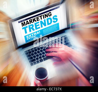 Marketing-Trends Online digitale Konzepte Stockfoto