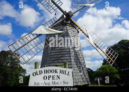 alte Windmühle in East Hampton Long Island NY Haken Stockfoto