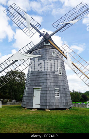 alte Windmühle in East Hampton Long Island NY Haken Stockfoto