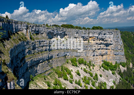 Natürliche rock Arena Creux du Van, Jura-Gebirge, Schweiz Stockfoto