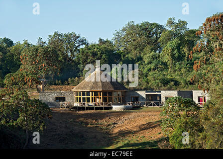 Bale Mountain Lodge, Harenna Wald, Bale Mountains, Bono, Äthiopien Stockfoto