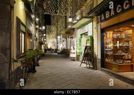 Straße in der Altstadt, Sorrent, Kampanien, Italien Stockfoto