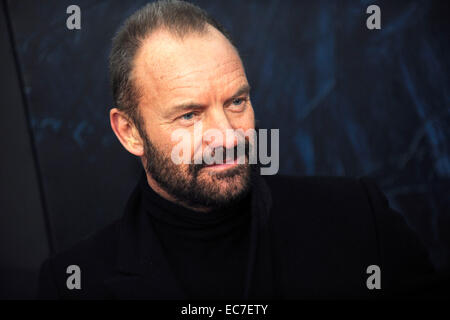 Sting besucht die "Into The Woods"-Weltpremiere auf der Ziegfeld Theater am 8. Dezember 2014 in New York City. / picture Alliance Stockfoto