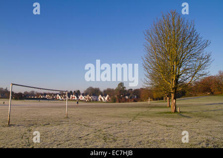 Wintermorgen in Lloyd Park Croydon Stockfoto