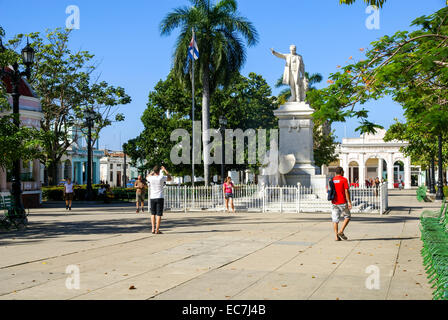 Marti Park und City Hall, Cienfuegos, Kuba Stockfoto