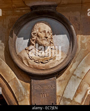 König Henricvs III - Heinrich III. von Kastilien 1379 – 1406 (Henry leidende oder Henry die Kranken) spanischen königlichen Spanien (die Plaza Mayor Salamanca) Stockfoto