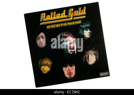 Rolled Gold war ein Compilation-Album von The Rolling Stones unbefugt die Band von Decca Records im Jahr 1975 veröffentlicht. Stockfoto