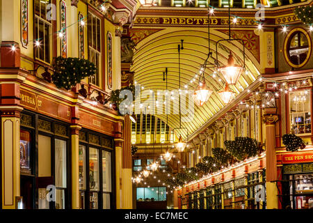 Leadenhall Market Interieur, London, England Stockfoto