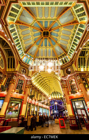 Leadenhall Market Interieur, London, England Stockfoto