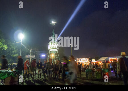 William Green auf dem Glastonbury Festival in Somerset. Stockfoto