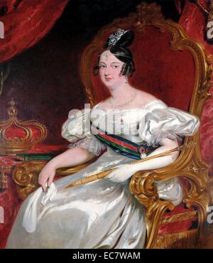 Dona Maria II (4. April 1819 bis 15. November 1853) von John Simpson. Maria' der Erzieher 'Queen Regnant von Portugal von 1826 bis 1828 und erneut von 1834 bis 1853. Stockfoto