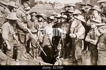 Kanadische Soldaten trainieren für den Militärdienst während Weltkrieges einer 1914 Stockfoto