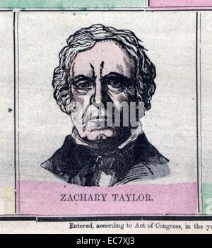 Zachary Taylor (November 24, 1784 - Juli 9, 1850) war der 12. Präsident der Vereinigten Staaten, das von März 1849 bis zu seinem Tod im Juli 1850 Stockfoto