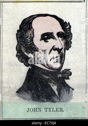 John Tyler (29. März 1790 – 18. Januar 1862) war der 10. Präsident der USA (1841 – 1845). Stockfoto