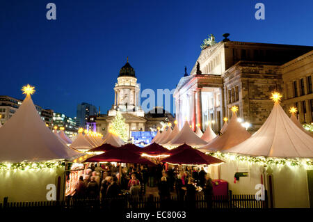 Deutscher Weihnachtsmarkt am Gendarmenmarkt, Berlin Stockfoto