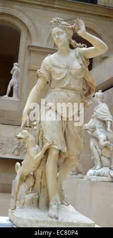 Marmorstatue von Prinzessin Marie Adelaide von Savoyen (1685-1712), französischer Bildhauer Antoine Coysevox (1640-1720), in Lyon geboren und gehörte zu einer Familie, die aus Spanien ausgewandert. Vom 17. Jahrhundert. Stockfoto