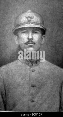 Alan Seeger (1888 - 1916) war ein US-amerikanischer Dichter, die kämpften und starben im Ersten Weltkrieg während der Schlacht an der Somme in der französischen Fremdenlegion dienen. Seeger war der Onkel des amerikanischen Folk-sänger Pete Seeger, und war ein Mitschüler von T.S. Eliot in Harvard. Stockfoto