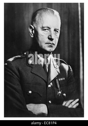 Fotografieren von Władysław Sikorski (1881-1943) polnischen militärischen und politischen Führer. Datierte 1939 Stockfoto