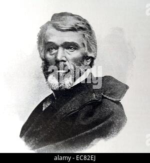 Gravur von Thomas Carlyle (1795-1881) Schottischer Philosoph, satirische Schriftsteller, Essayist, Historiker und Lehrer während der viktorianischen Ära. Vom 1863 Stockfoto