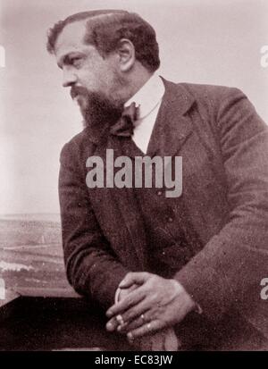 Achille-Claude Debussy 1862 - 25. März 1918. Der französische Komponist. Zusammen mit Maurice Ravel, er war einer der prominentesten Figuren mit Impressionistischer Musik assoziiert Stockfoto