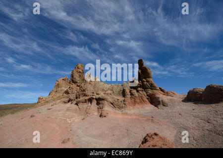 Los Roques de Garcia im Nationalpark Las Canadas del Teide, Teneriffa, Kanarische Inseln, Spanien. Stockfoto