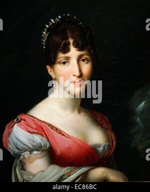 Porträt von Hortense de Beauharnais, Königin von Holland (1783 – 1837). Gemalt von Anne Louis Girodet-Trioson (1767-1824). Vom Jahre 1809 Stockfoto