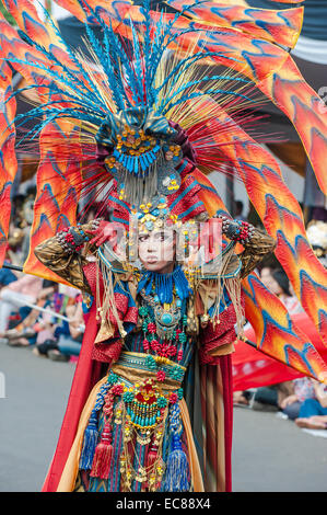 Jember Fashion Festival und Karneval, Ost-Java, Indonesien Stockfoto