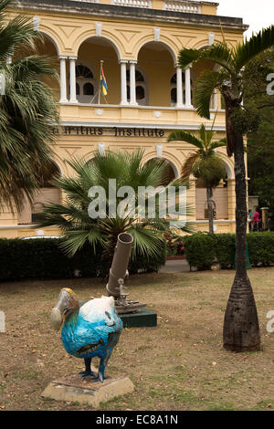 Mauritius, Port Louis, Kunststoff Dodo außerhalb Natural History Museum in Mauritius Institutsgebäude, Stockfoto