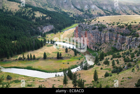 Landschaft entlang der Smith River, Montana, USA Stockfoto