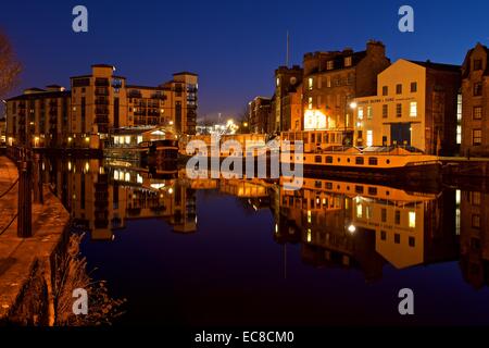 Leith Docks in den frühen Morgenstunden Stockfoto