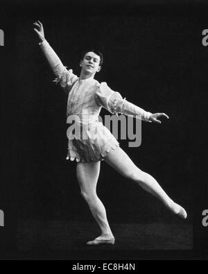 VASLAV NIJINSKY (1889-1950) russischen Ballett-Tänzerin im Jahre 1909 Stockfoto