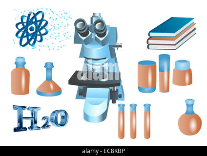 Chemiebaukasten Vektor Stockfoto