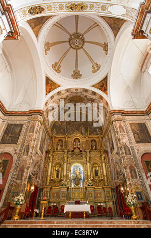 Sevilla, Spanien - 29. Oktober 2014: Die barocke Kirche Basilica del Maria Auxiliadora. Stockfoto